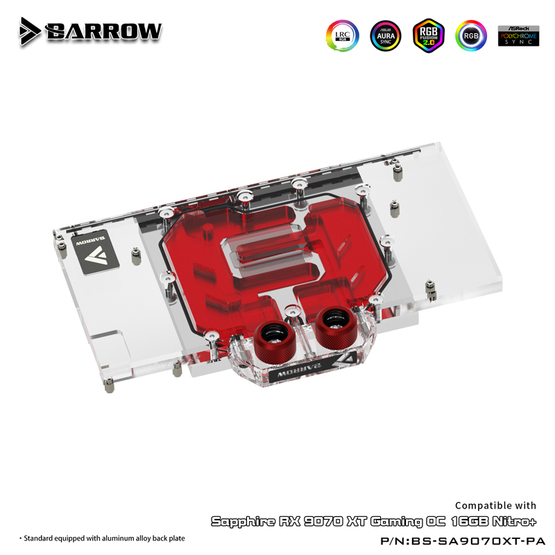 Rx 9070 Xt - GPU ウォーターブロック SAPPHIRE RX 9070 XT