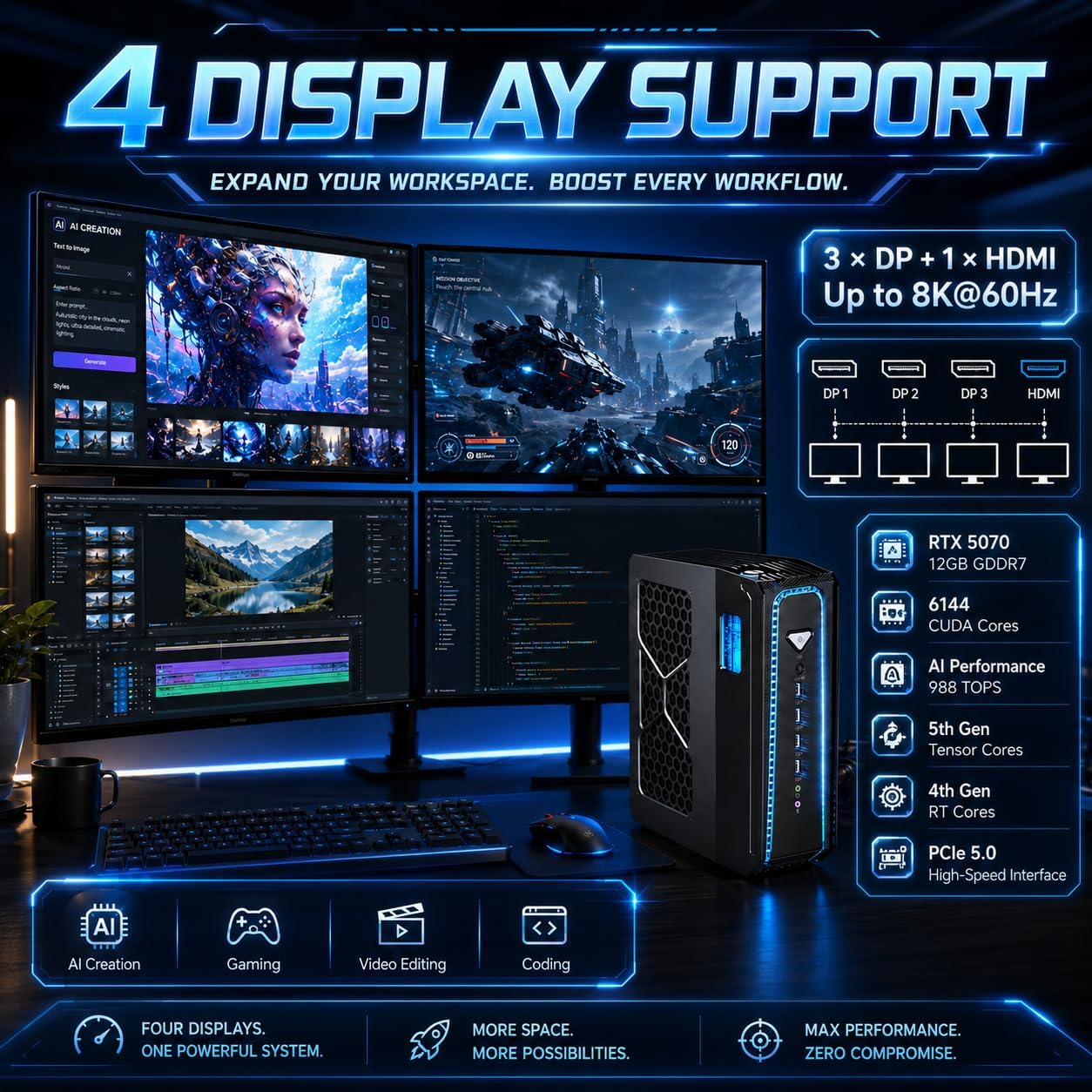 Msecore 液体冷却ミニPC インテル Core i9‑ - Desktop Gaming Gpu 32Gb のレビューと価格