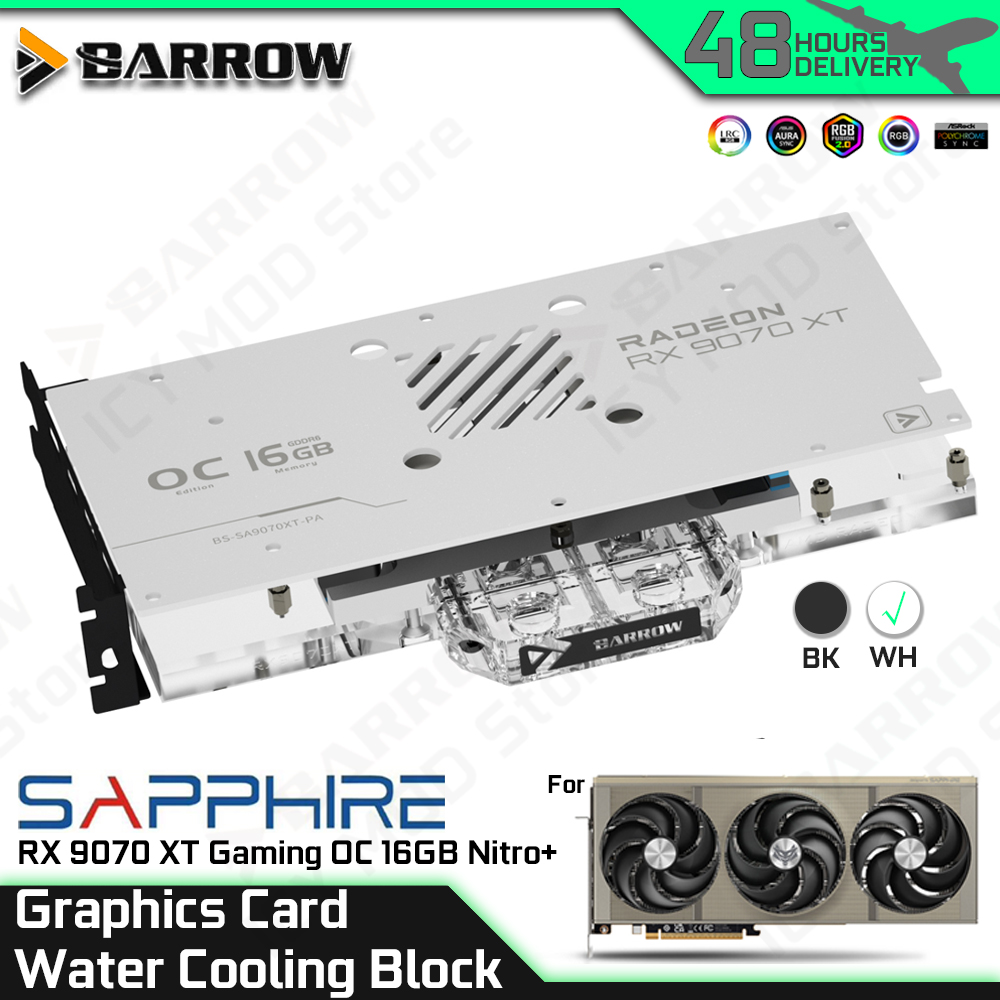 バロー グラフィックスカード 水冷ブロック SAPPHIRE - Rx 9070 Xt のレビューと価格