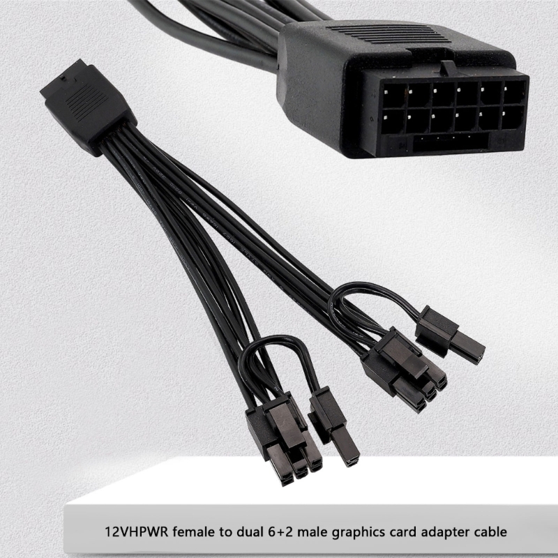 16ピンメス-デュアル8ピン(6+2)オスPCIe変換GPU - Dual 8Pin To 16Pin 12Vhpwr Cable のレビューと価格