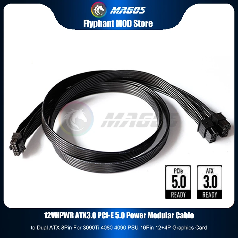 12V HPWR ATX3.0 PCI-E 5.0 電源モジ - Dual 8Pin To 16Pin 12Vhpwr Cable のレビューと価格