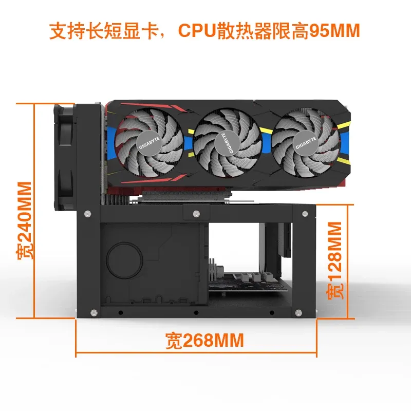JMZグラフィックカードスタンドラック オープンエアマイニン - Gpu Mining Rig Frame 8 Gpu のレビューと価格