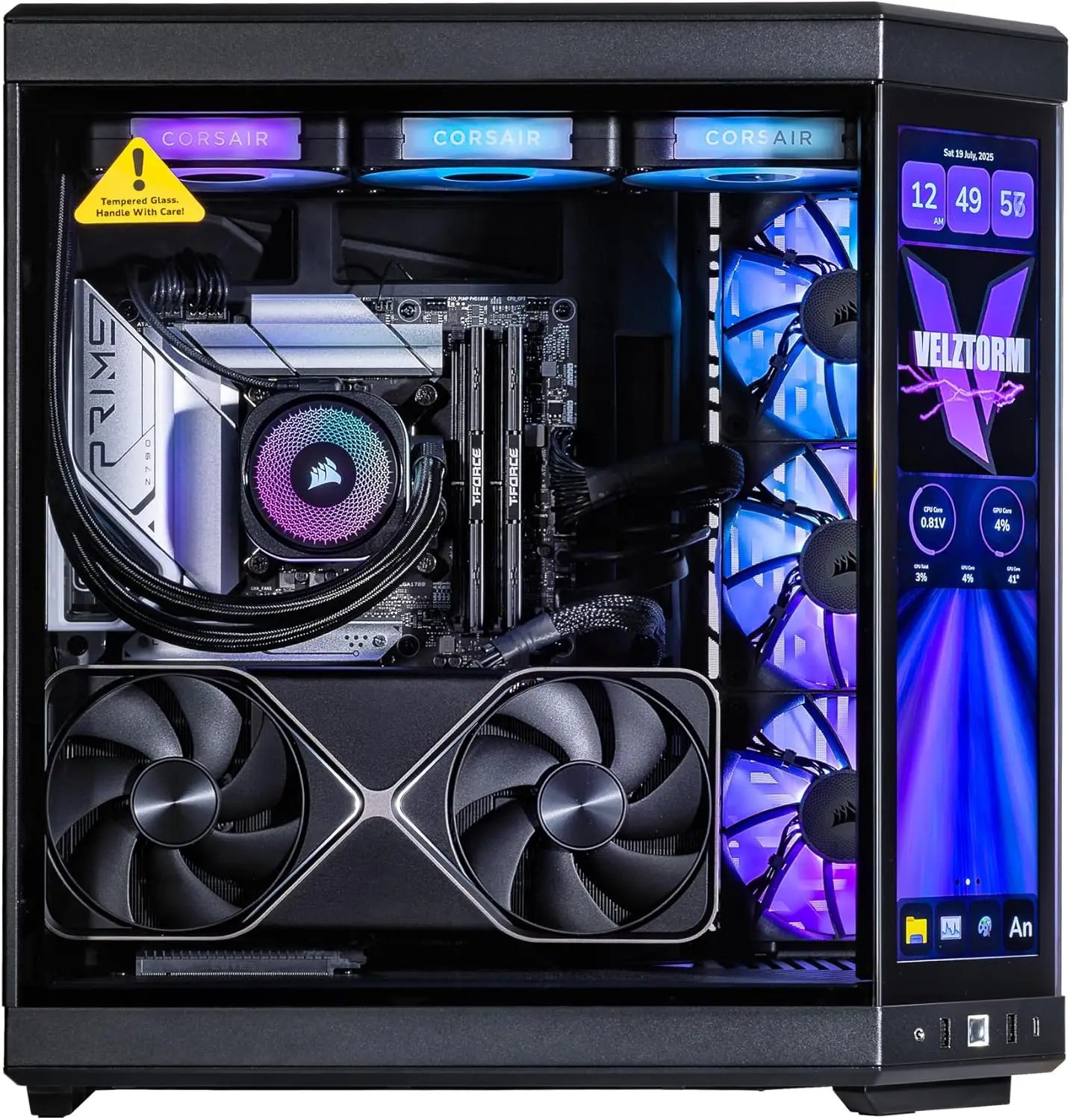 Velztorm LCD ブラック プレティックス カスタム - Rtx 5080 16Gb のレビューと価格