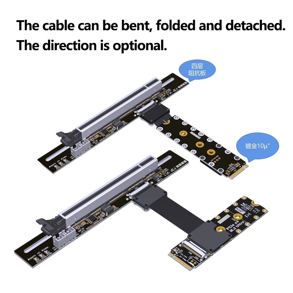 PCIe 5.0 X16 - M.2 NVMe Key M  - Pcie 5.0 Gpu Riser Cable のレビューと価格
